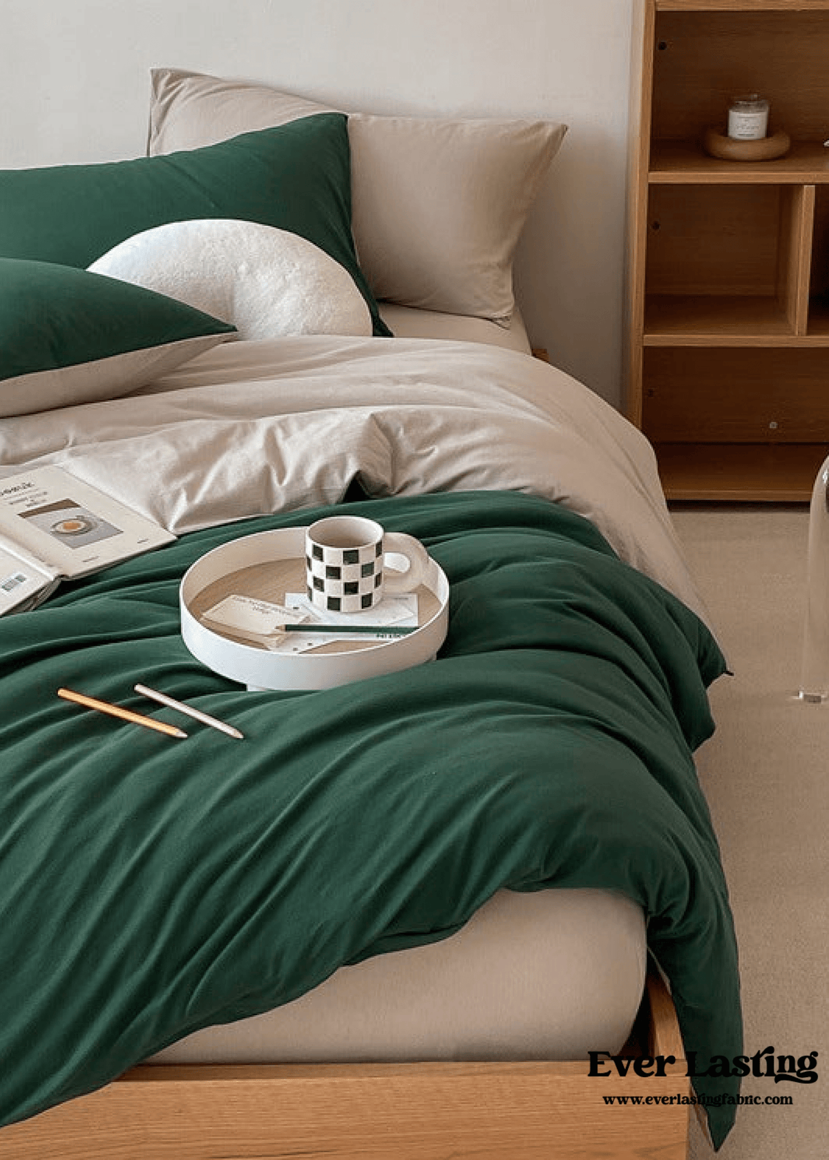 Duo Earth Tone Jersey Knit Bedding Set