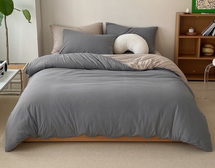 Duo Earth Tone Jersey Knit Bedding Set