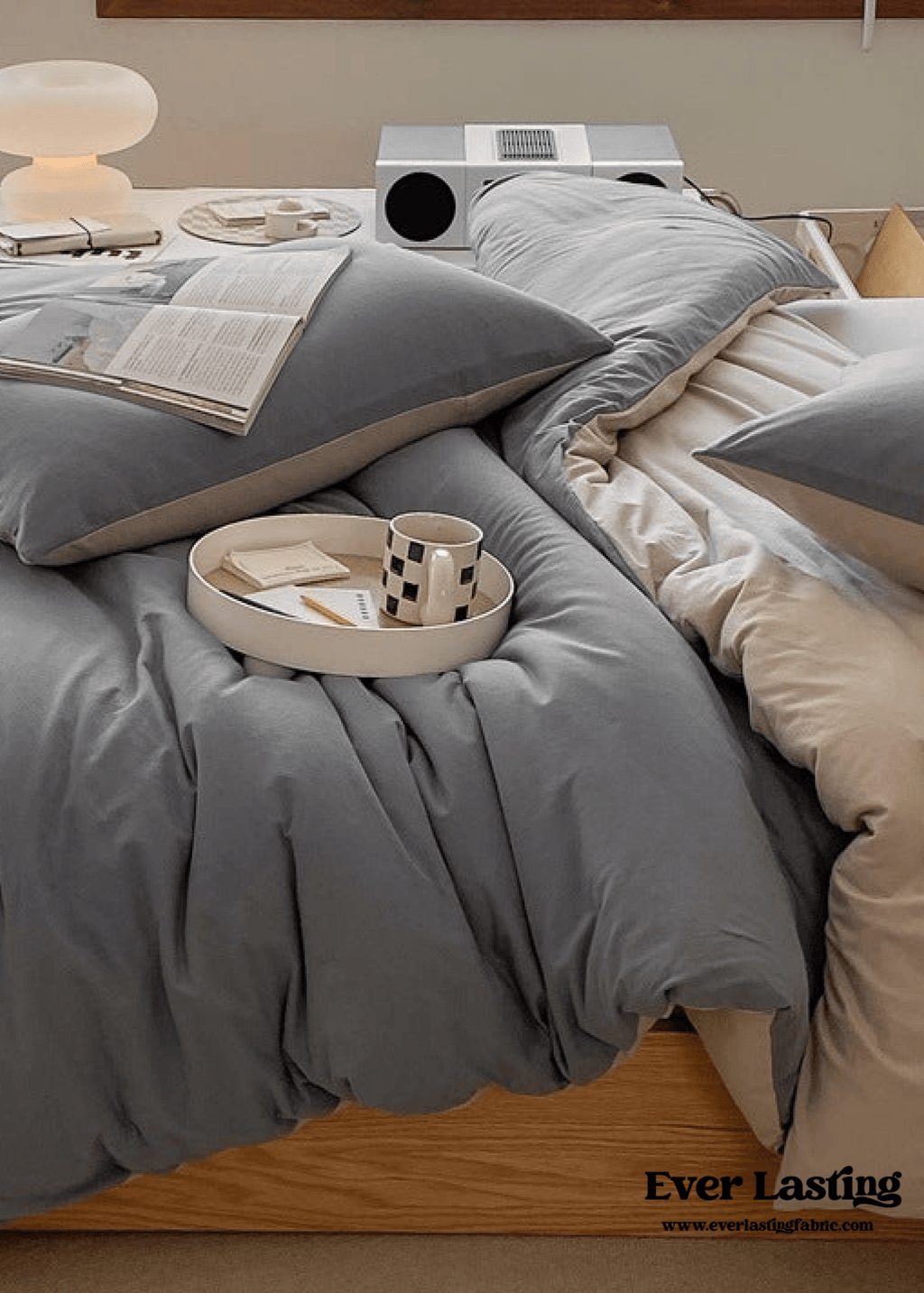 Duo Earth Tone Jersey Knit Bedding Set