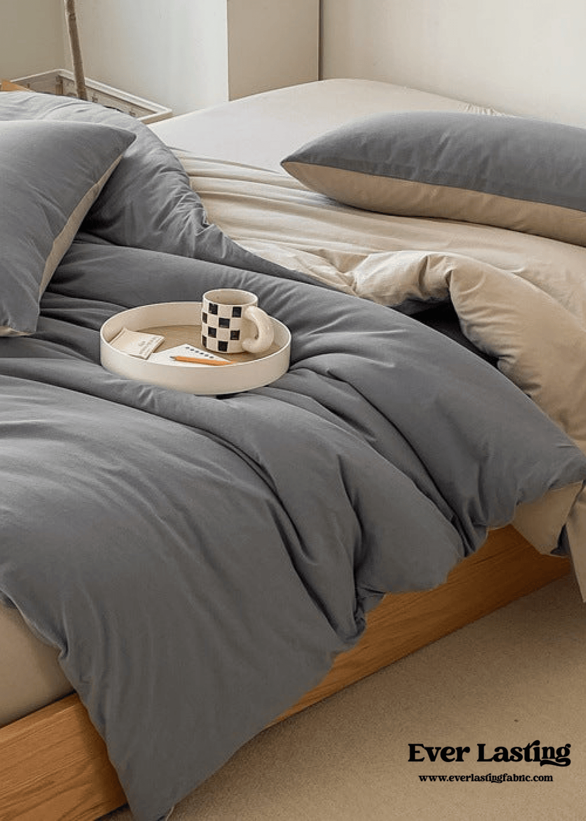 Duo Earth Tone Jersey Knit Bedding Set