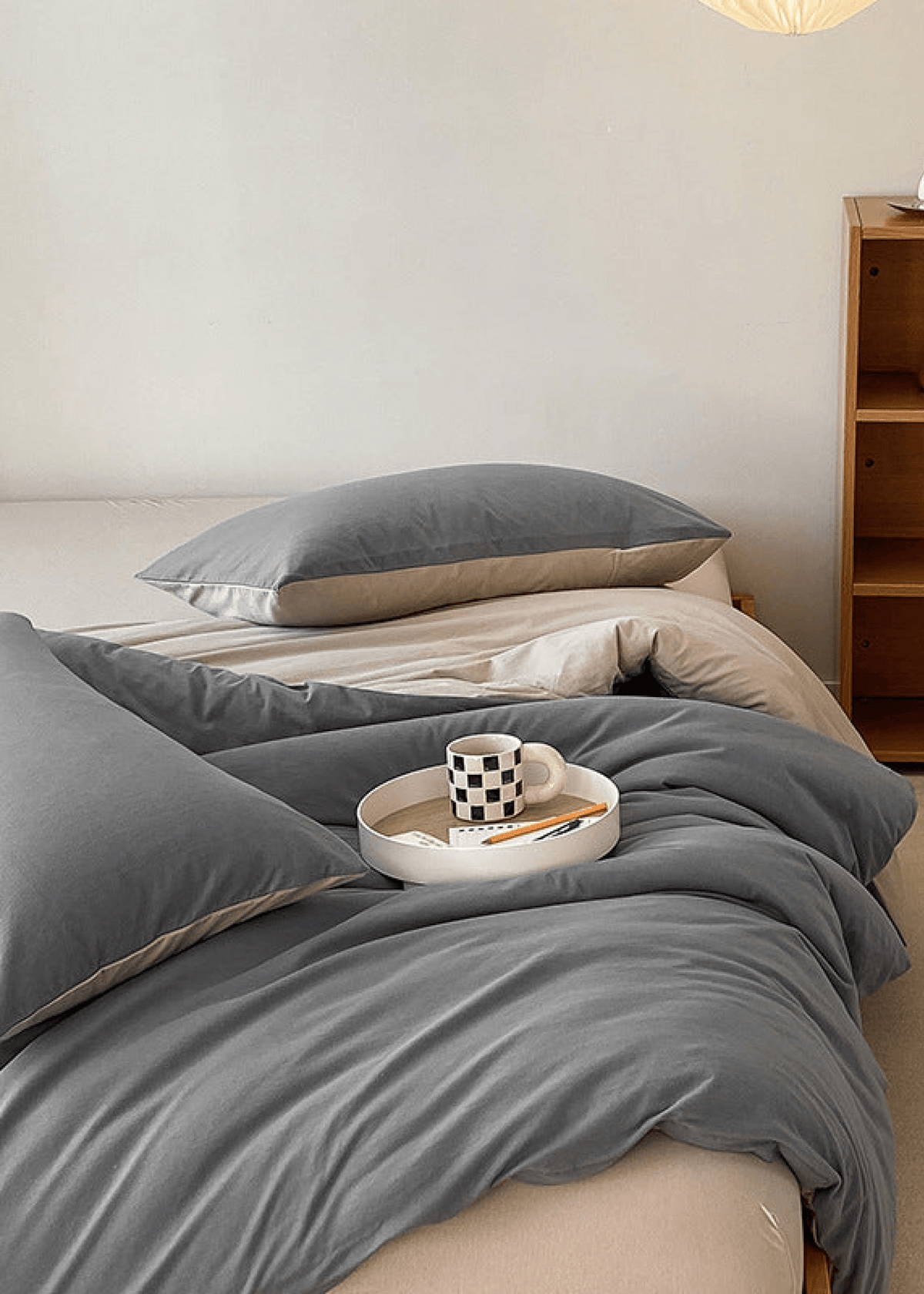 Duo Earth Tone Jersey Knit Bedding Set