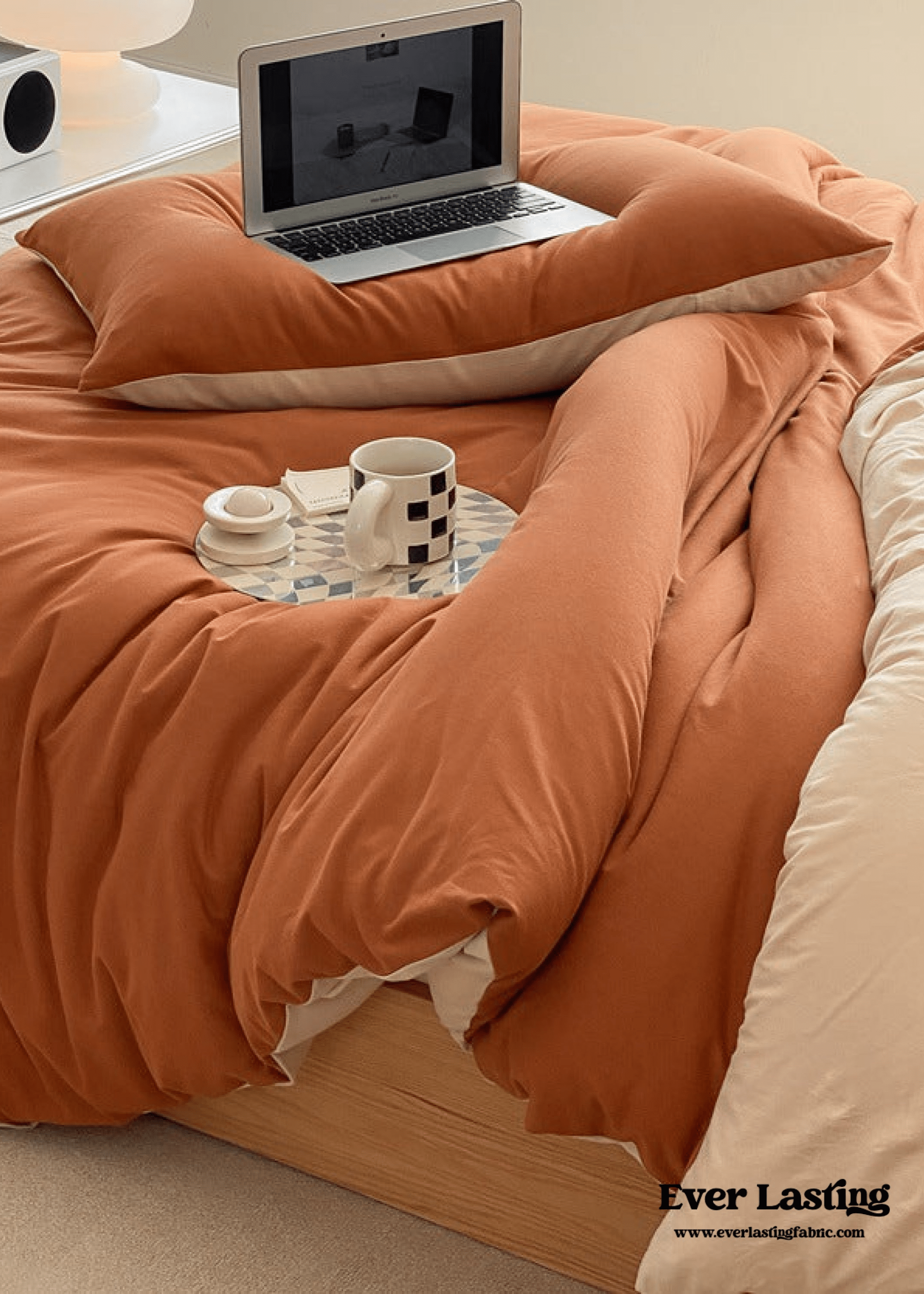 Duo Earth Tone Jersey Knit Bedding Set