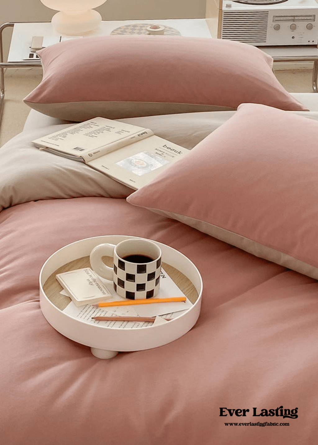 Duo Earth Tone Jersey Knit Bedding Set