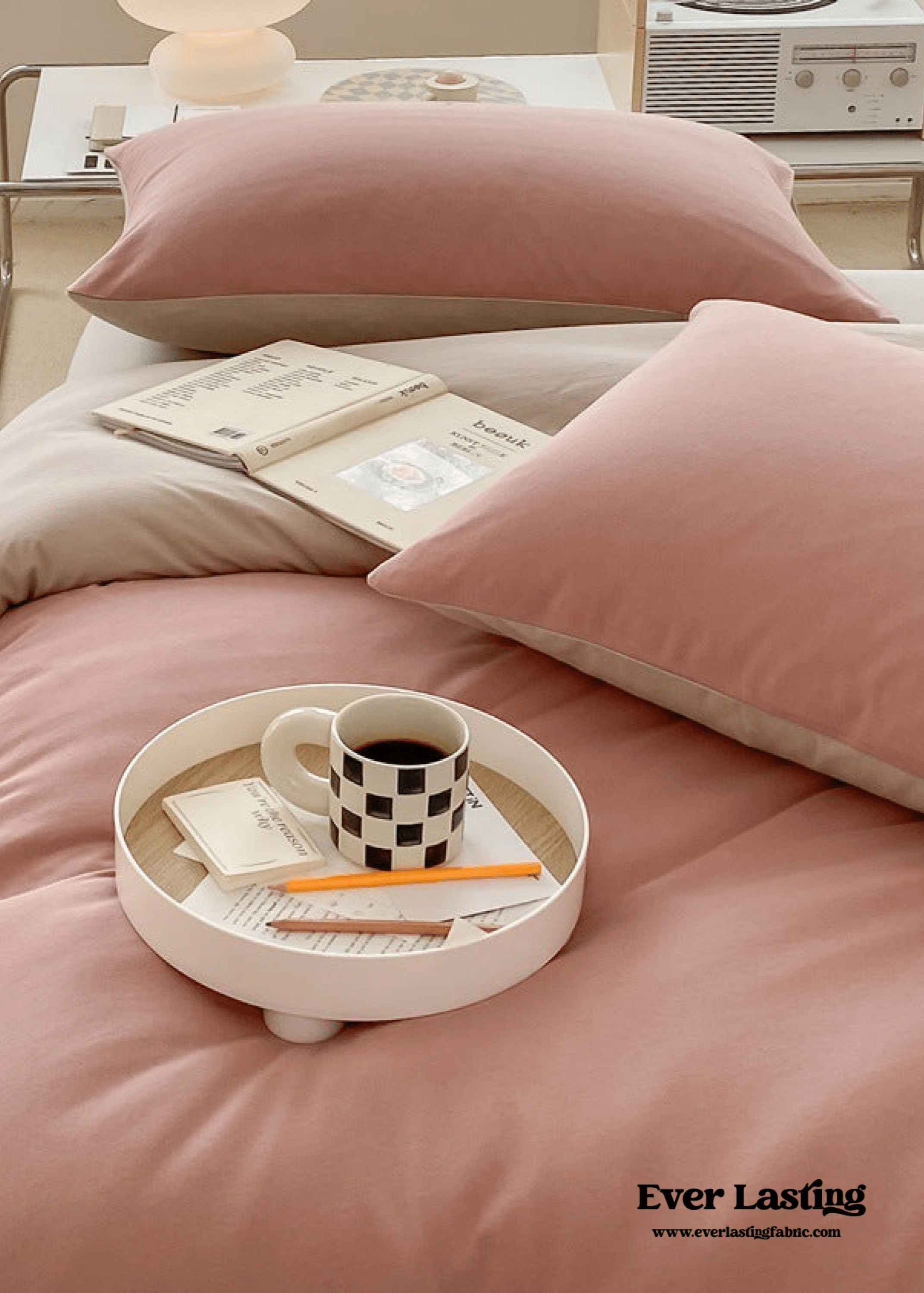 Duo Earth Tone Jersey Knit Bedding Set