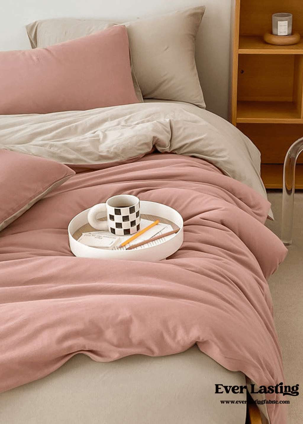 Duo Earth Tone Jersey Knit Bedding Set