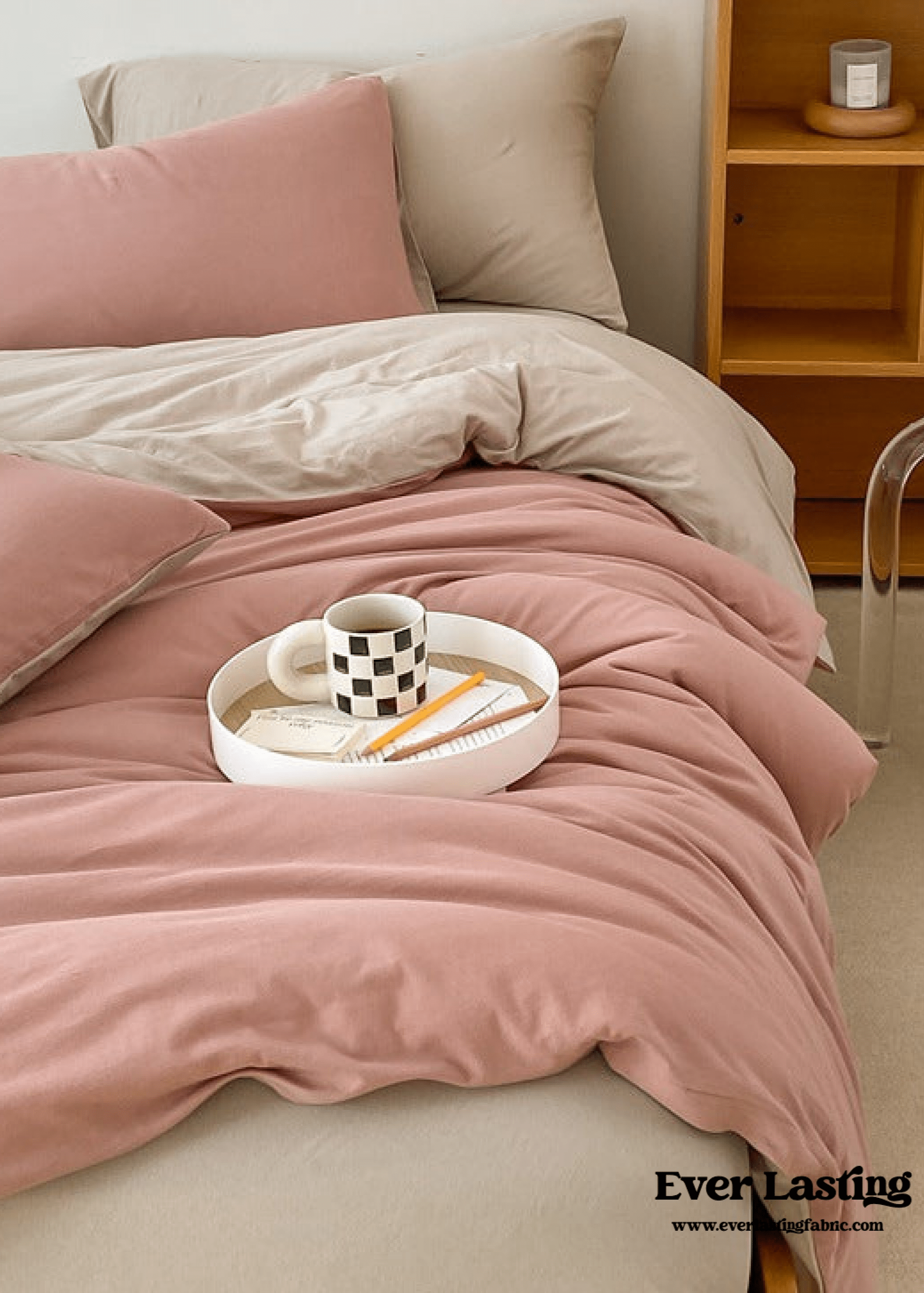 Duo Earth Tone Jersey Knit Bedding Set