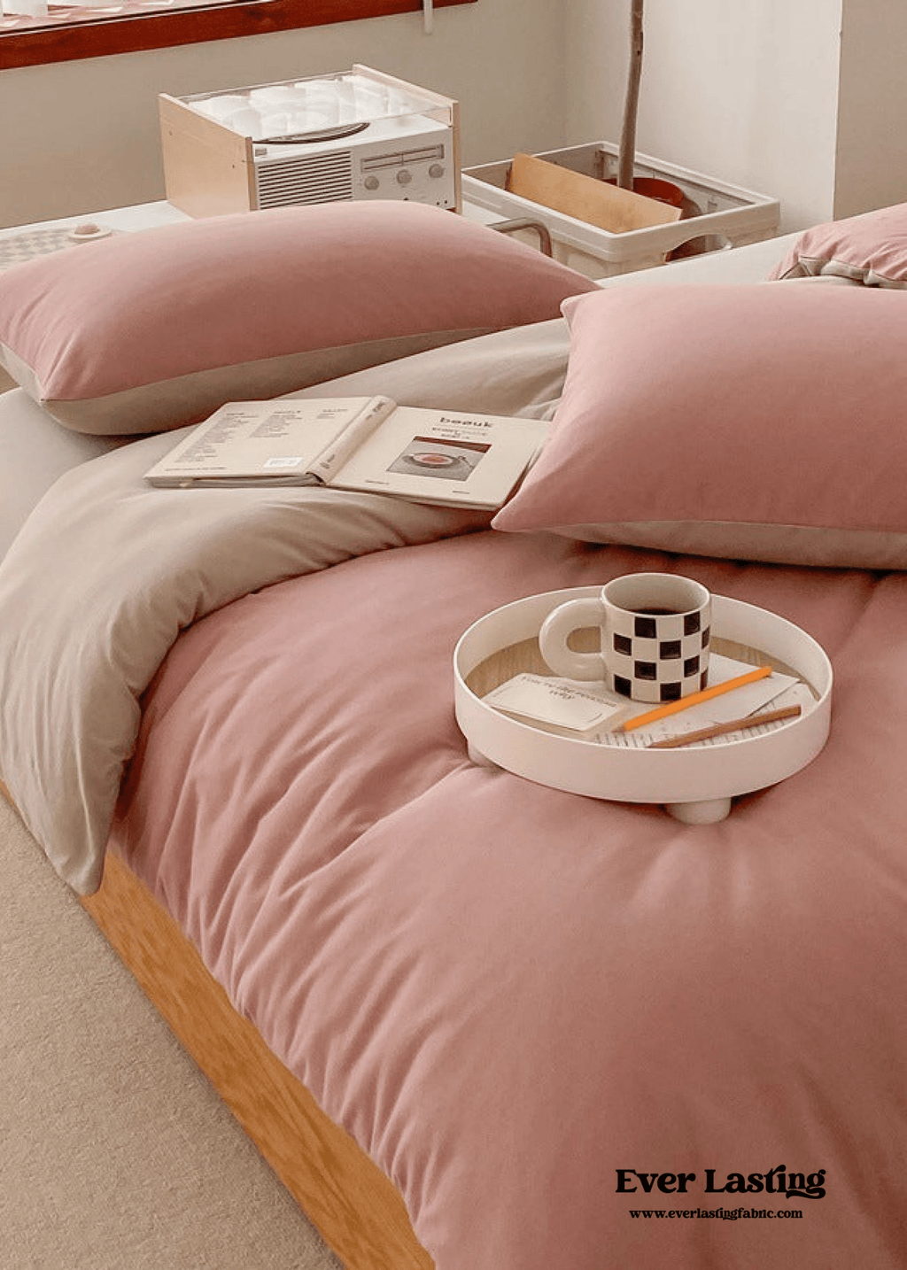 Duo Earth Tone Jersey Knit Bedding Set
