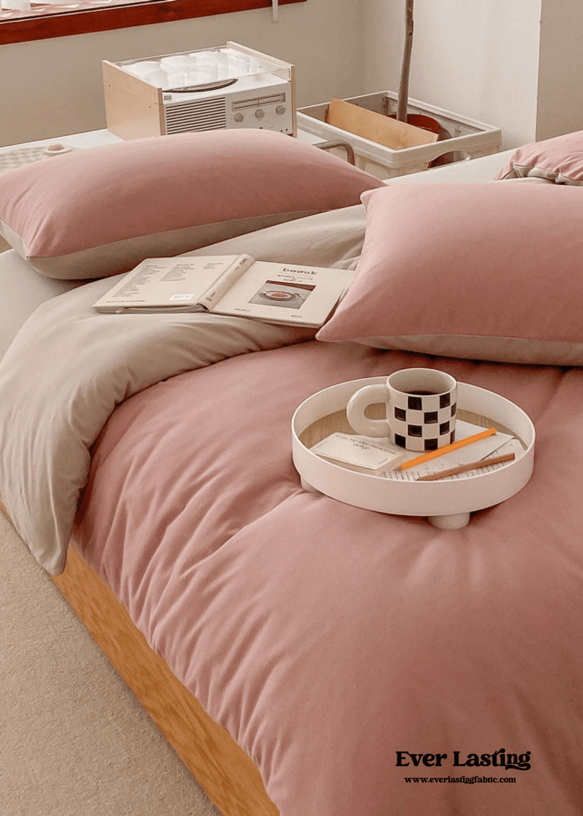 Duo Earth Tone Jersey Knit Bedding Set