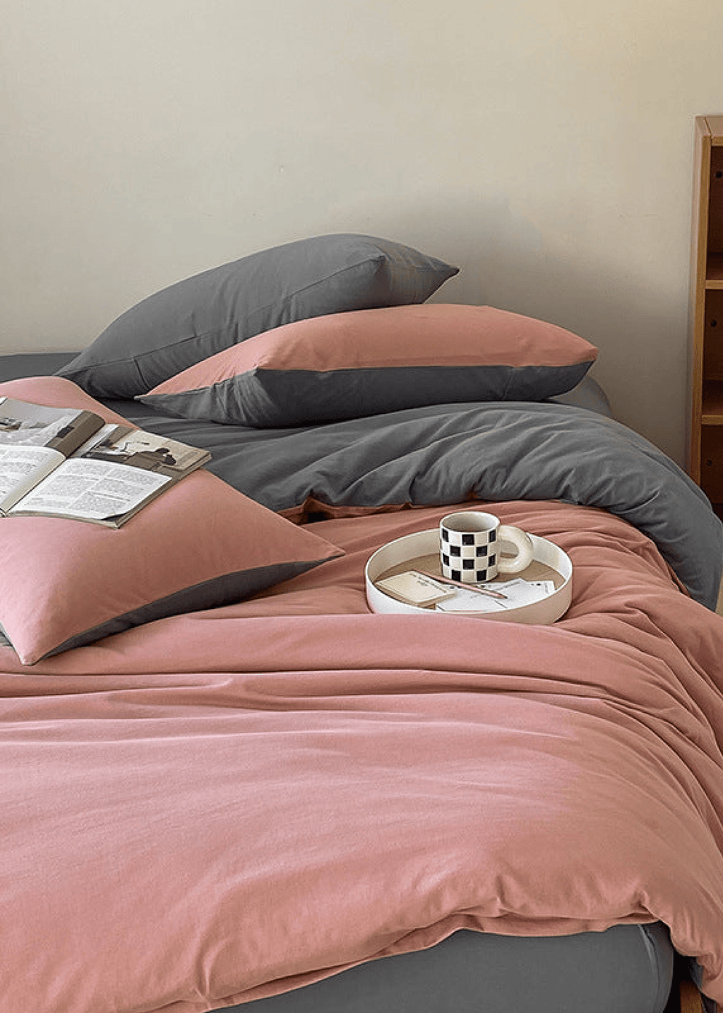 Duo Earth Tone Jersey Knit Bedding Set