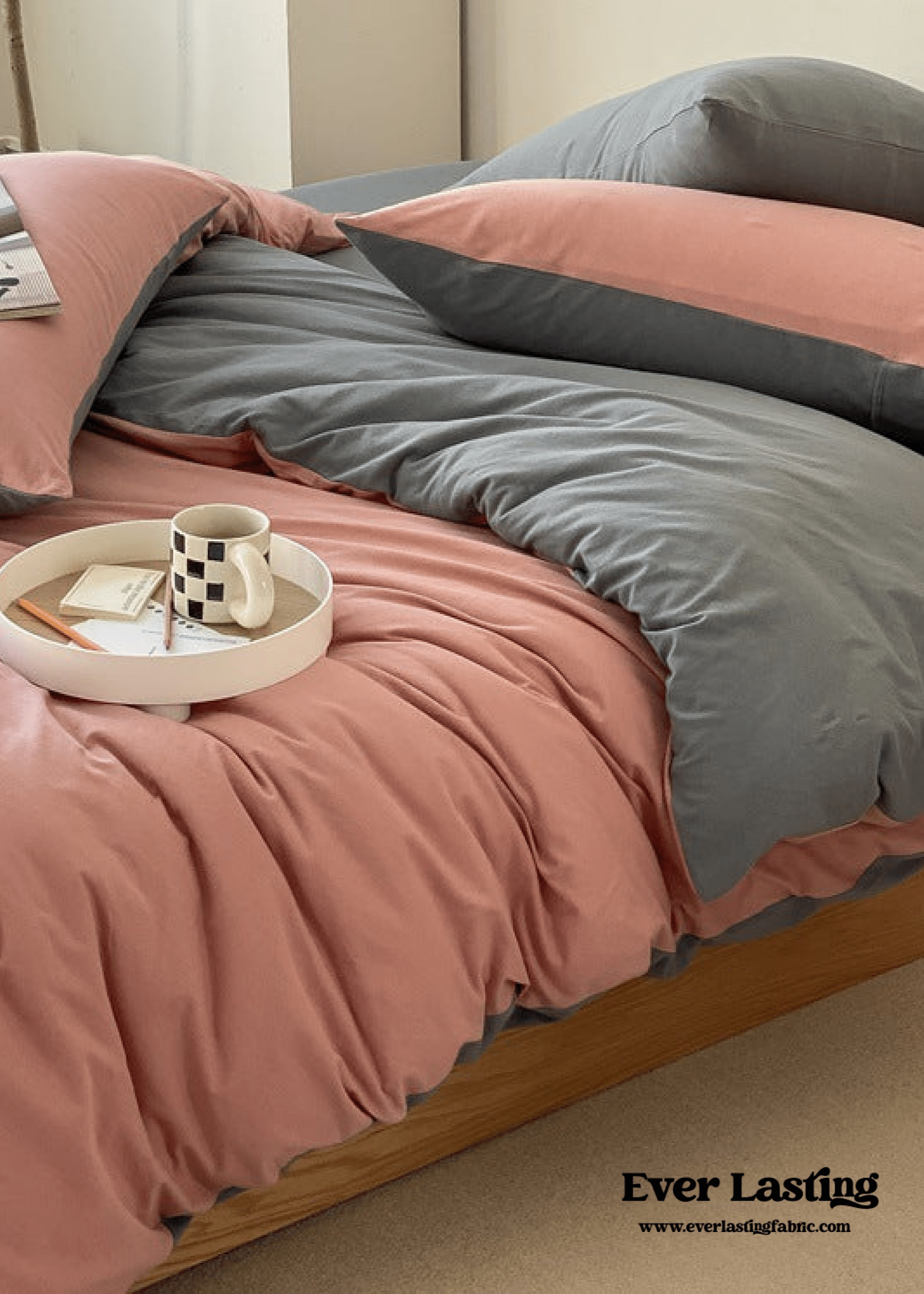 Duo Earth Tone Jersey Knit Bedding Set