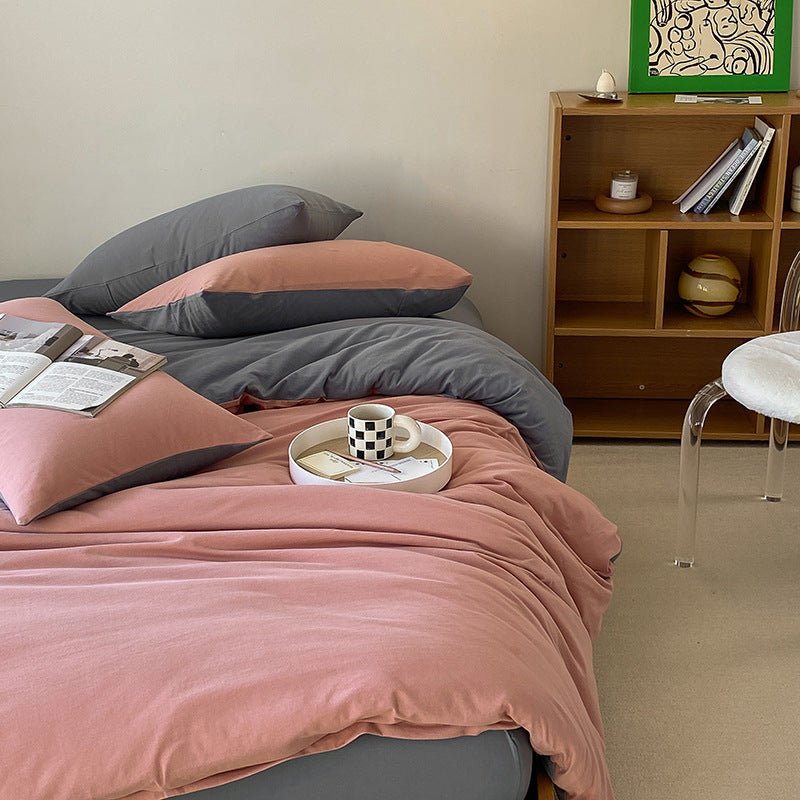Duo Earth Tone Jersey Knit Bedding Set