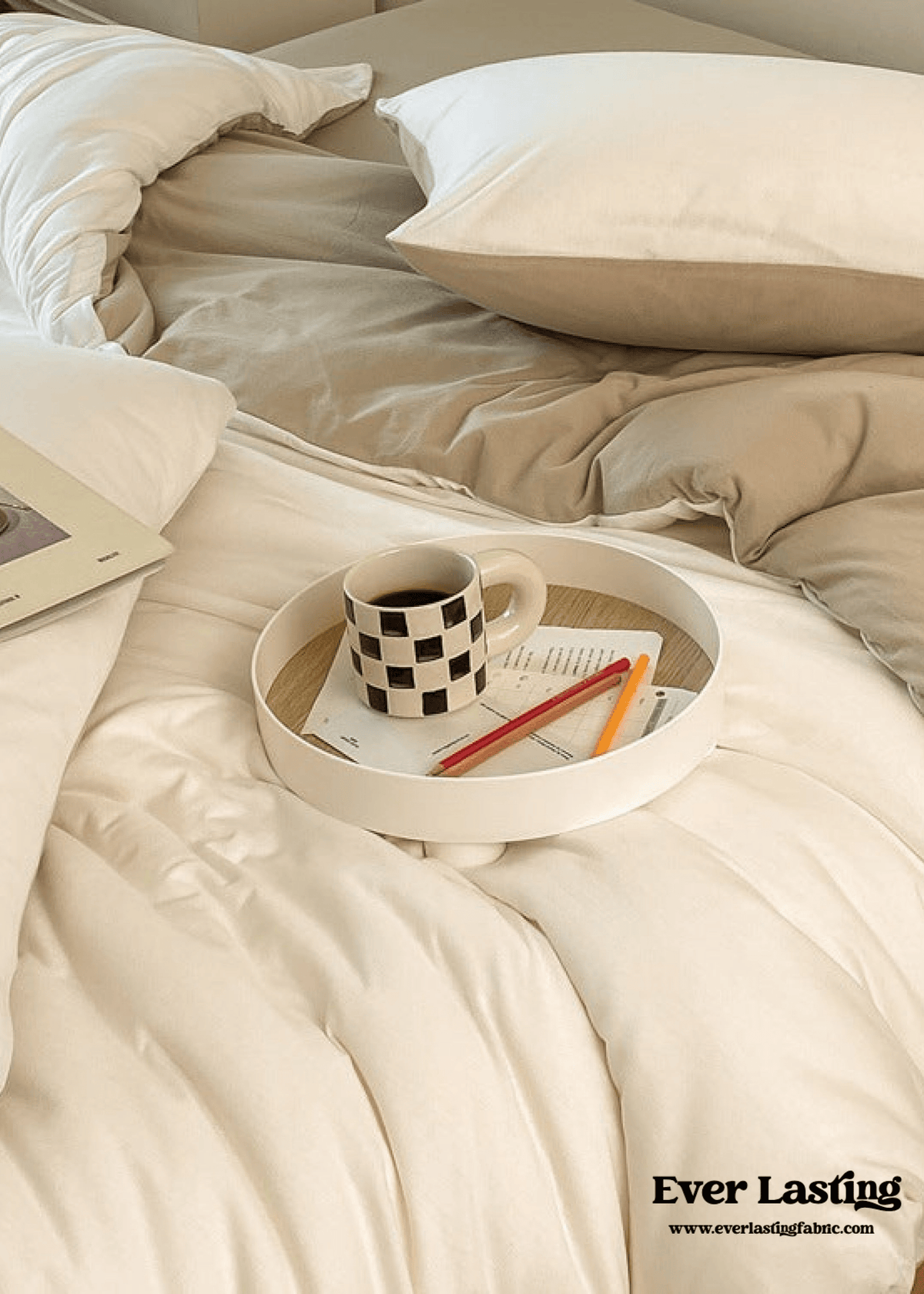 Duo Earth Tone Jersey Knit Bedding Set
