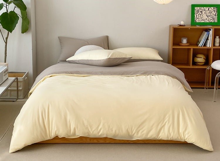 Duo Earth Tone Jersey Knit Bedding Set