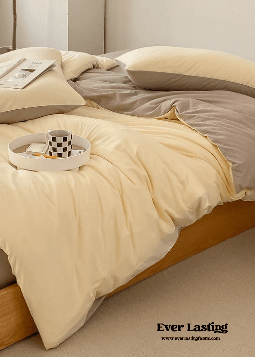 Duo Earth Tone Jersey Knit Bedding Set