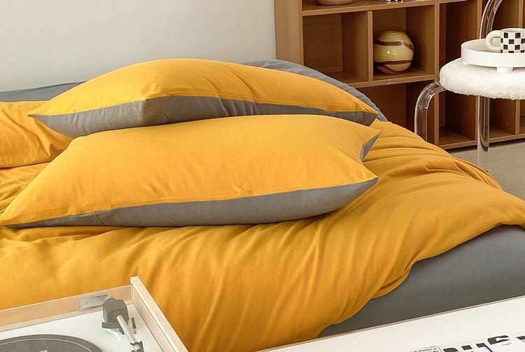 Duo Earth Tone Jersey Knit Bedding Set