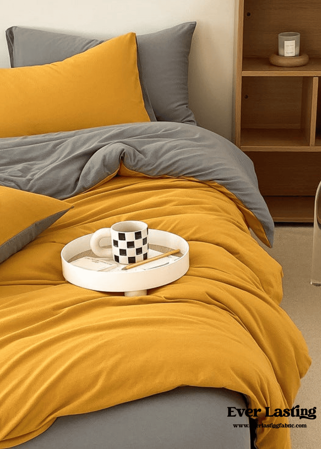 Duo Earth Tone Jersey Knit Bedding Set