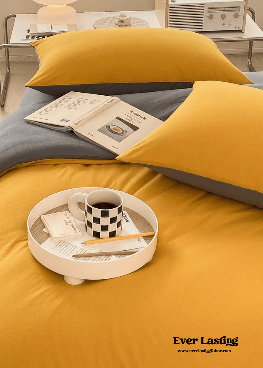 Duo Earth Tone Jersey Knit Bedding Set