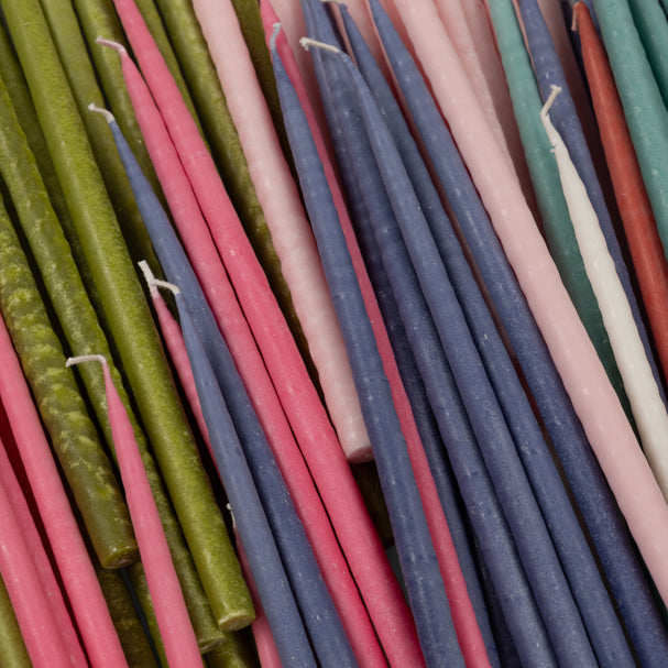 Thin Taper Candles - Powder Blue