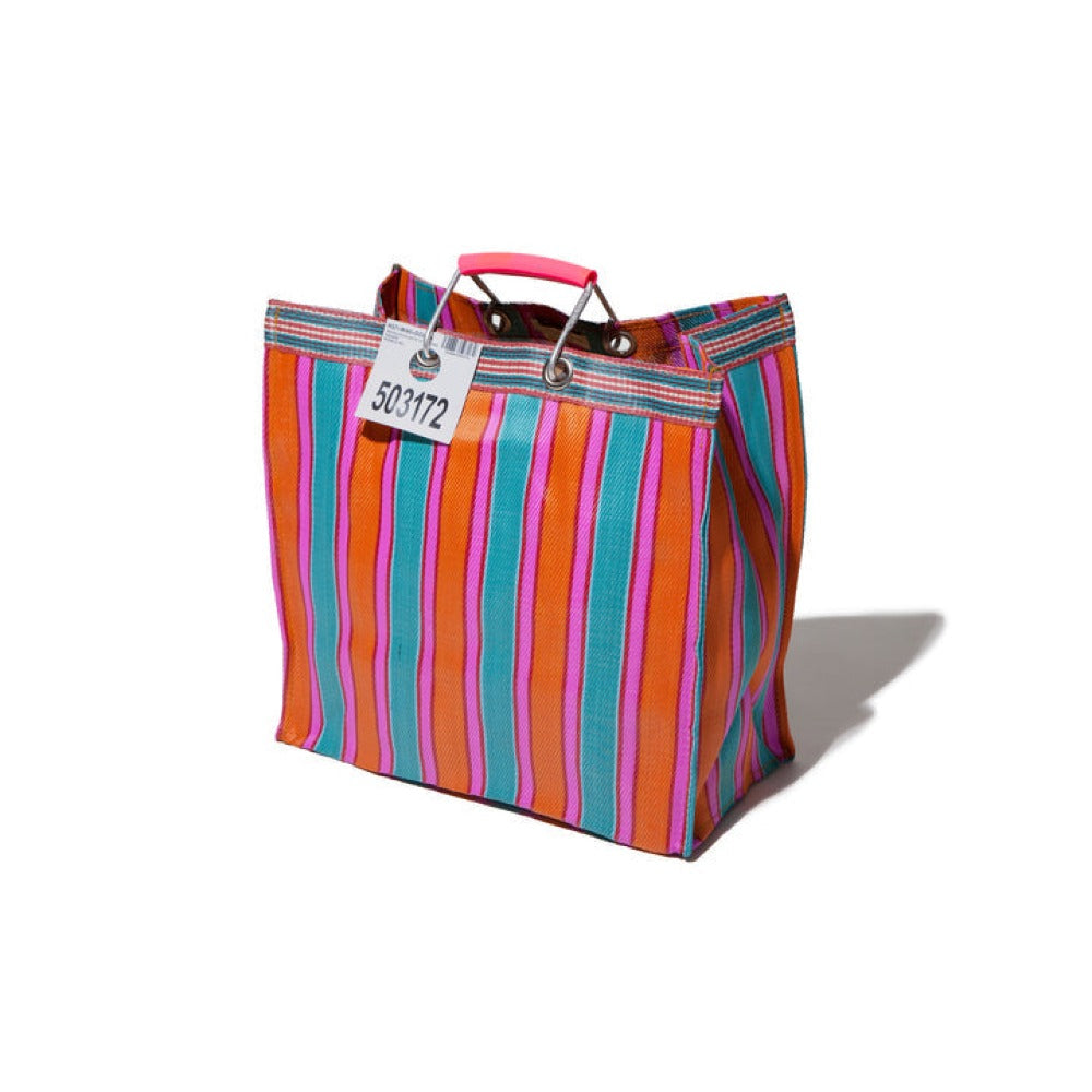Recycled Plastic Stripe Tote Bag | Square