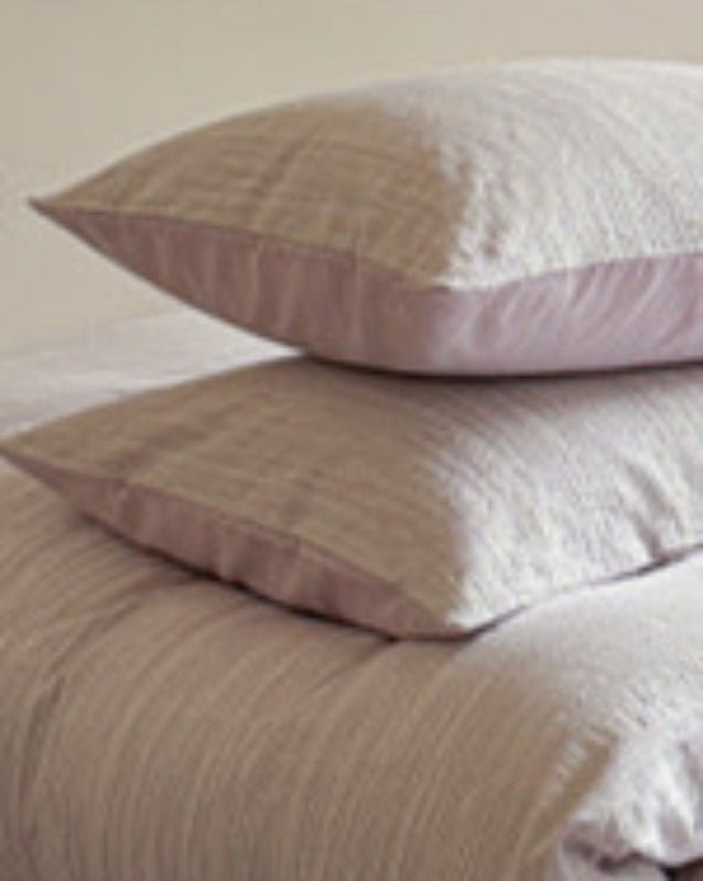 Emma Duo Striped Jacquard Bedding Set / Purple
