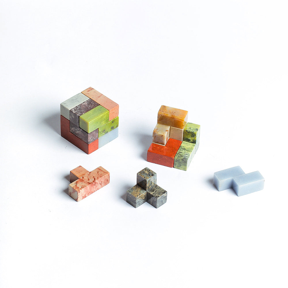 Gemstone Soma Cube Puzzle