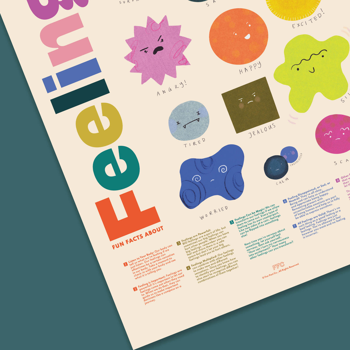 Fun Facts About Feelings Giclée Print