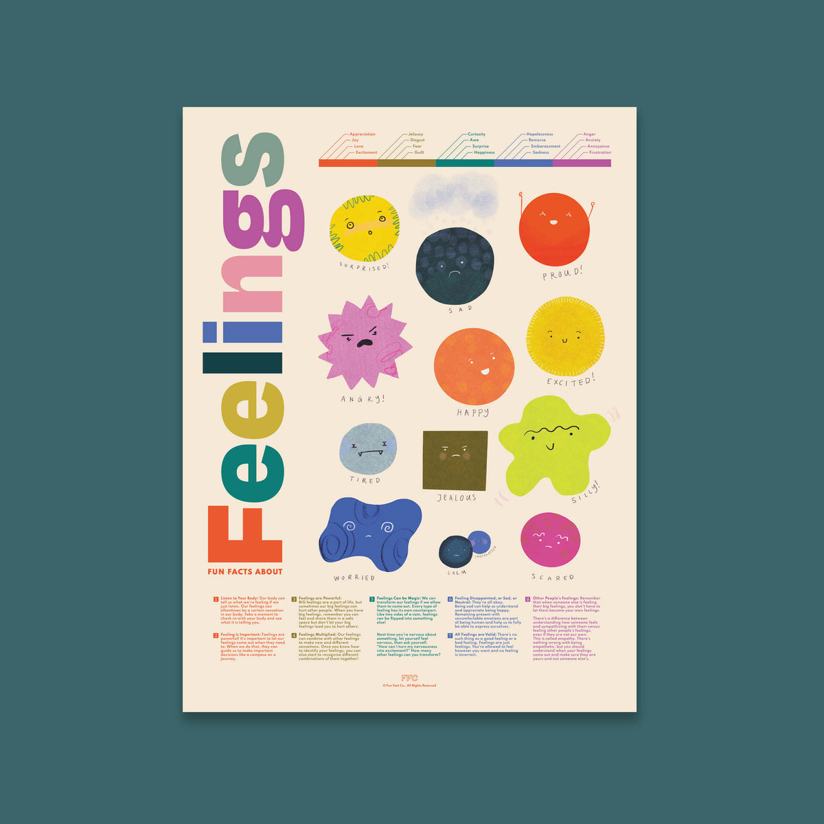 Fun Facts About Feelings Giclée Print