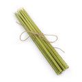 Thin Taper Candles - Olive Green