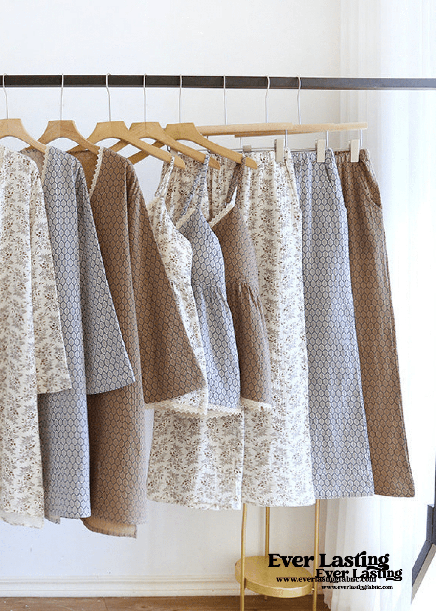 Floral Cotton Pajama Set with Cardigan