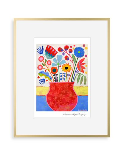 FLOWER VASE STUDY 2 PRINT print Marianne Angeli Rodriguez Gallery