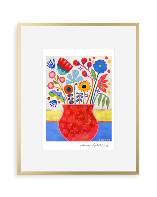 FLOWER VASE STUDY 2 PRINT print Marianne Angeli Rodriguez Gallery