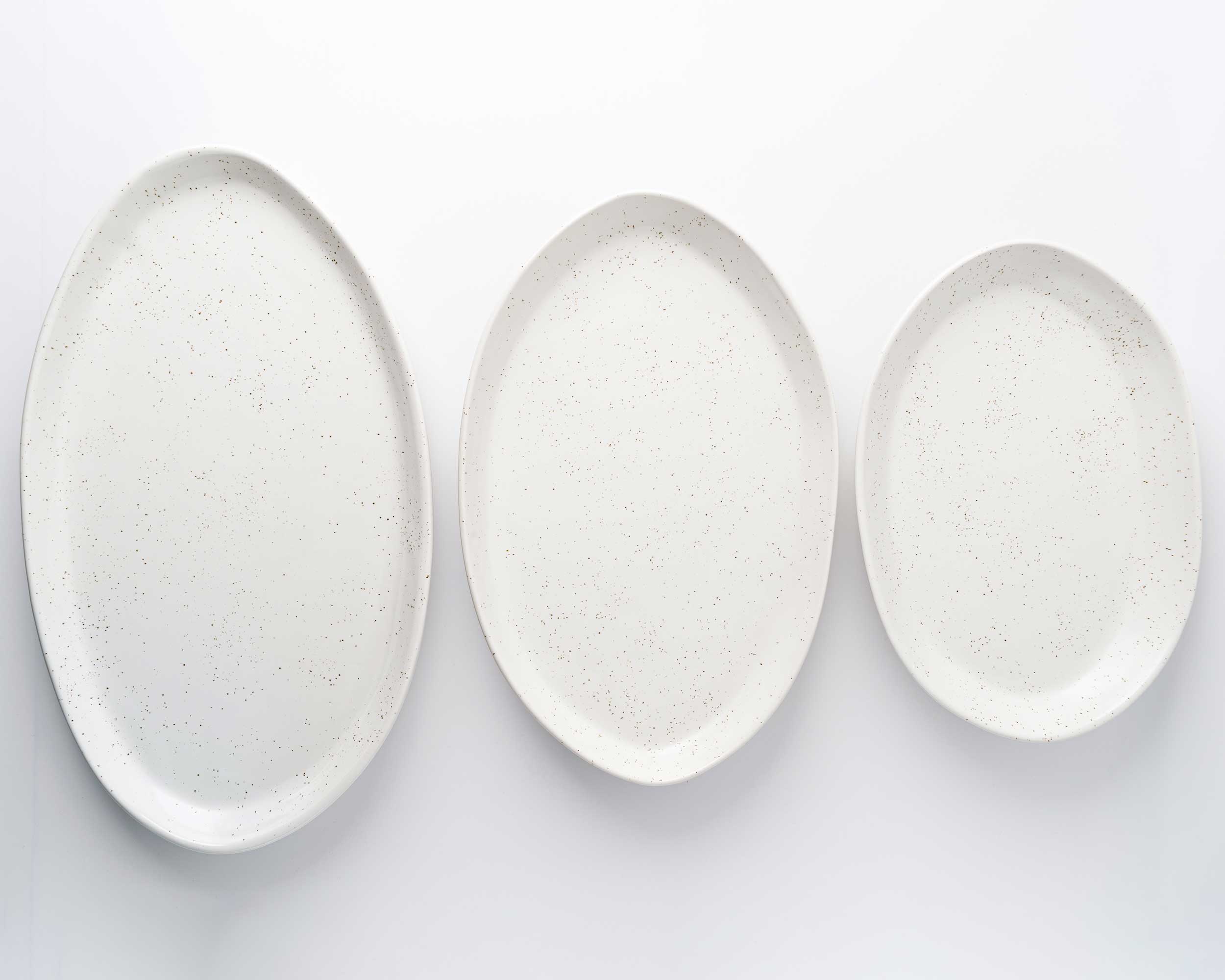 3 Piece Serving Platter Set Set Haand