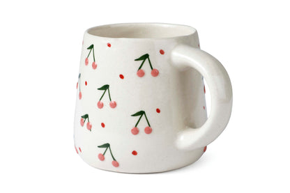 Handcrafted Cherry Blossom Ceramic Mug | Set of 4 Mug Casa Amarosa