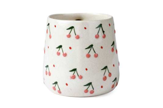 Handcrafted Cherry Blossom Ceramic Mug | Set of 4 Mug Casa Amarosa