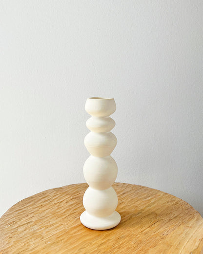 One-of-a-Kind Ceramic Candle Holders | Ivory Candles atacama home Ivory-8