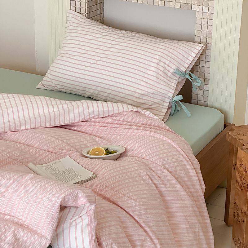 Josie Bow Tied Stripe Pillowcases