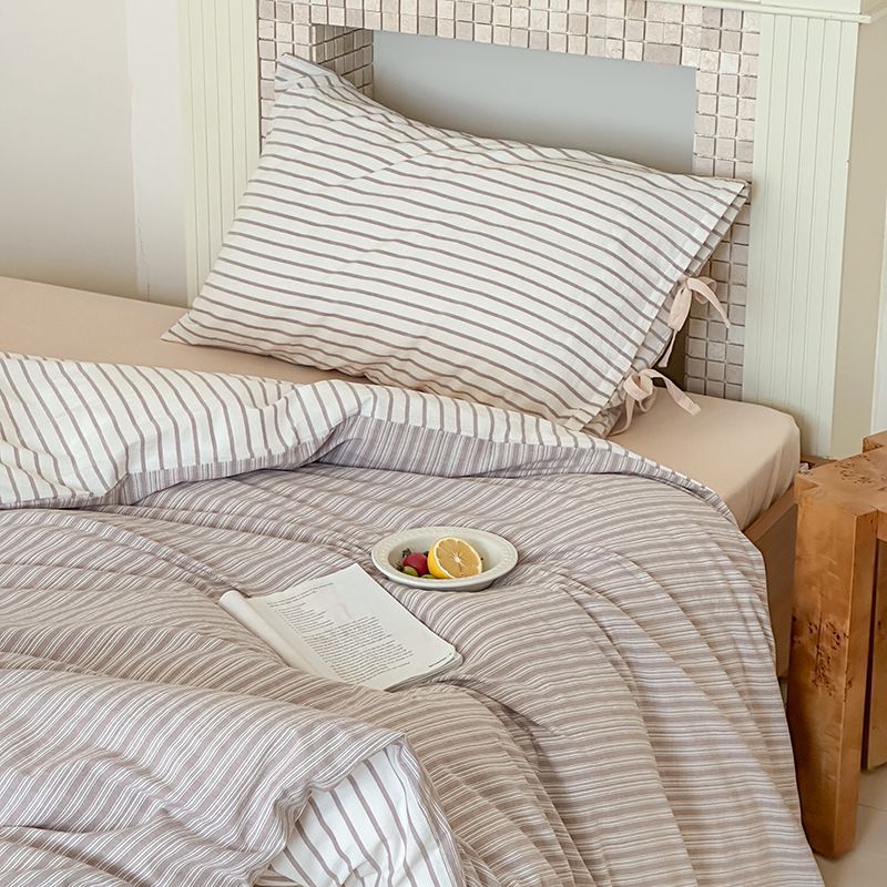 Josie Bow Tied Stripe Pillowcases