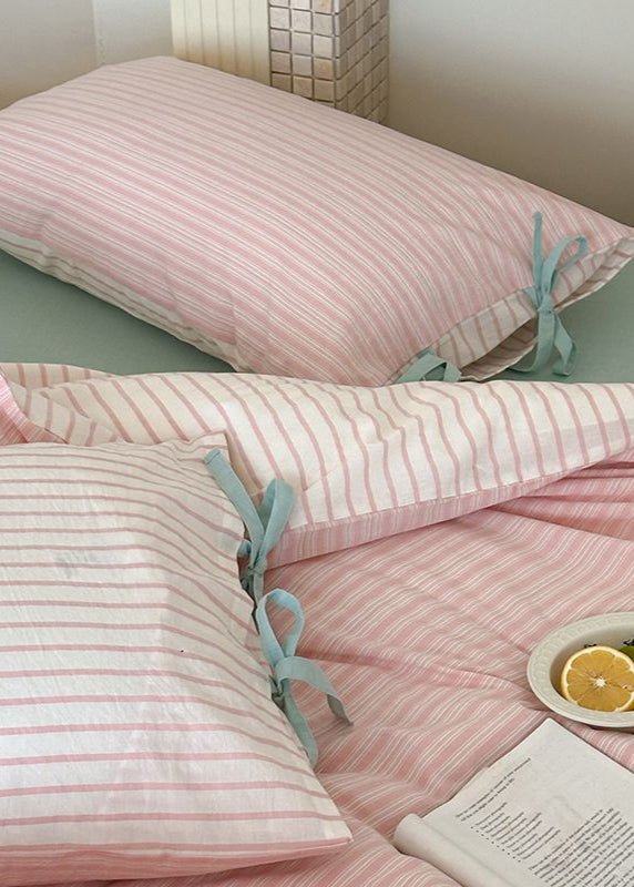 Josie Bow Tied Stripe Pillowcases