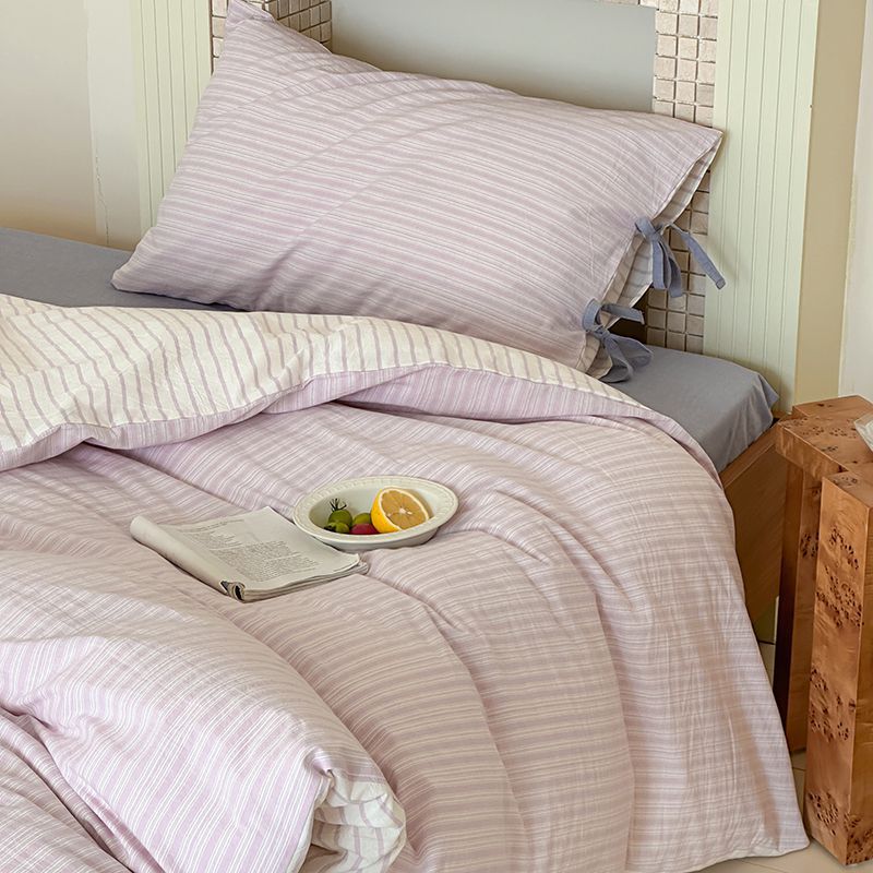 Josie Bow Tied Stripe Pillowcases