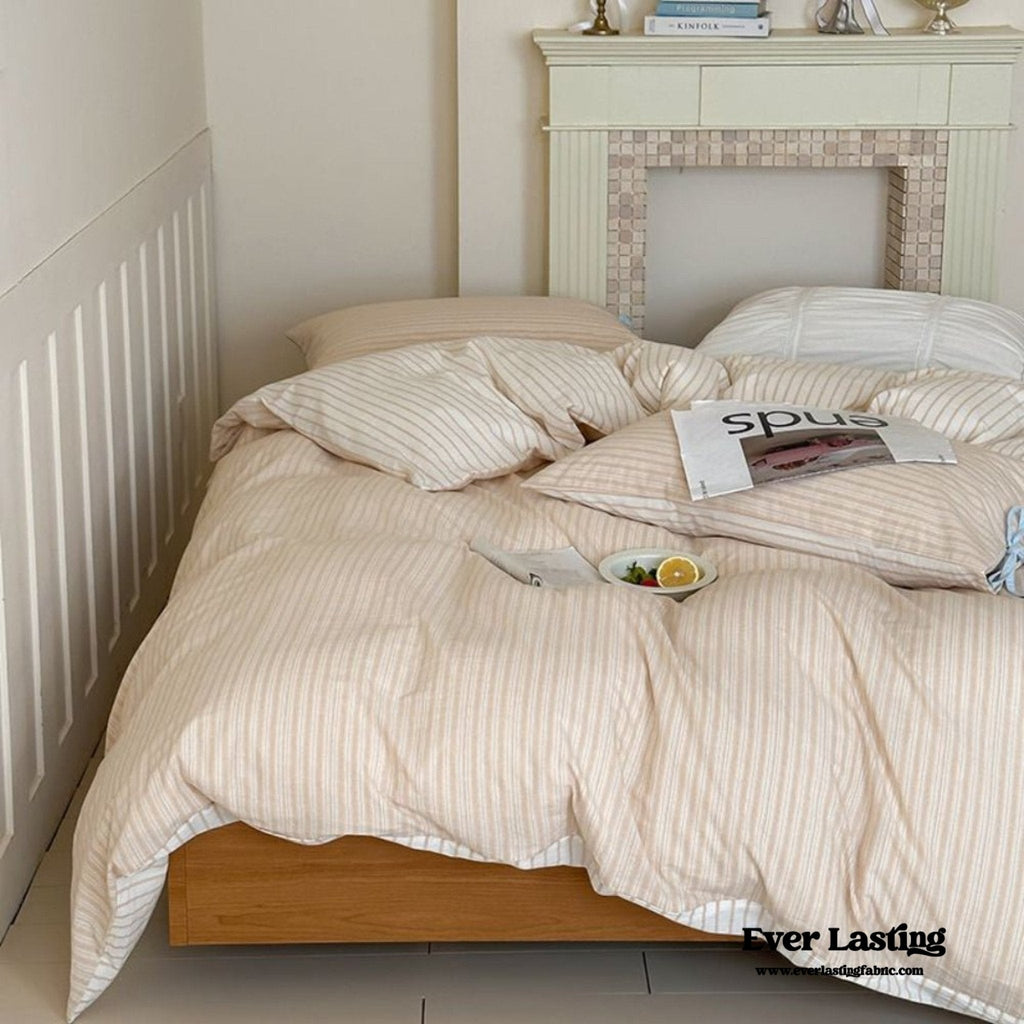 Josie Bow Tied Striped Bedding Set