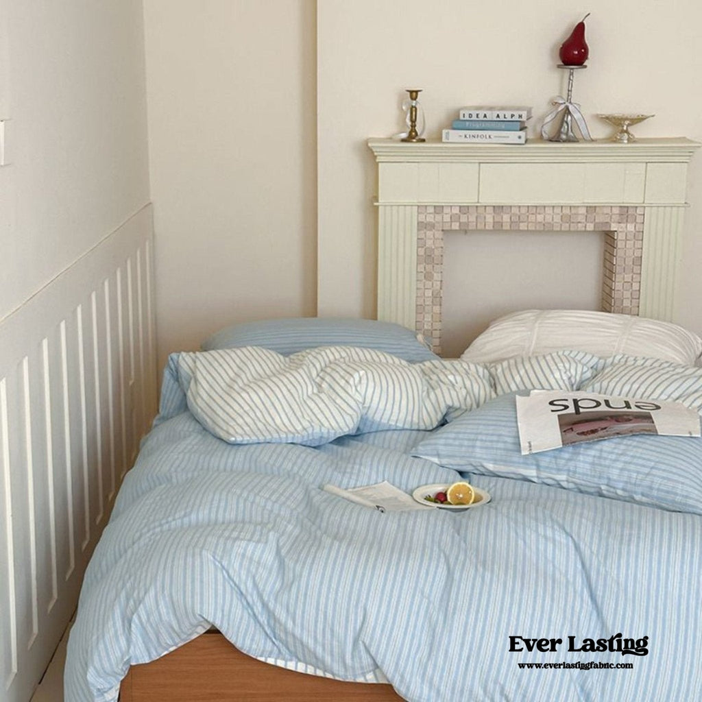 Josie Bow Tied Striped Bedding Set