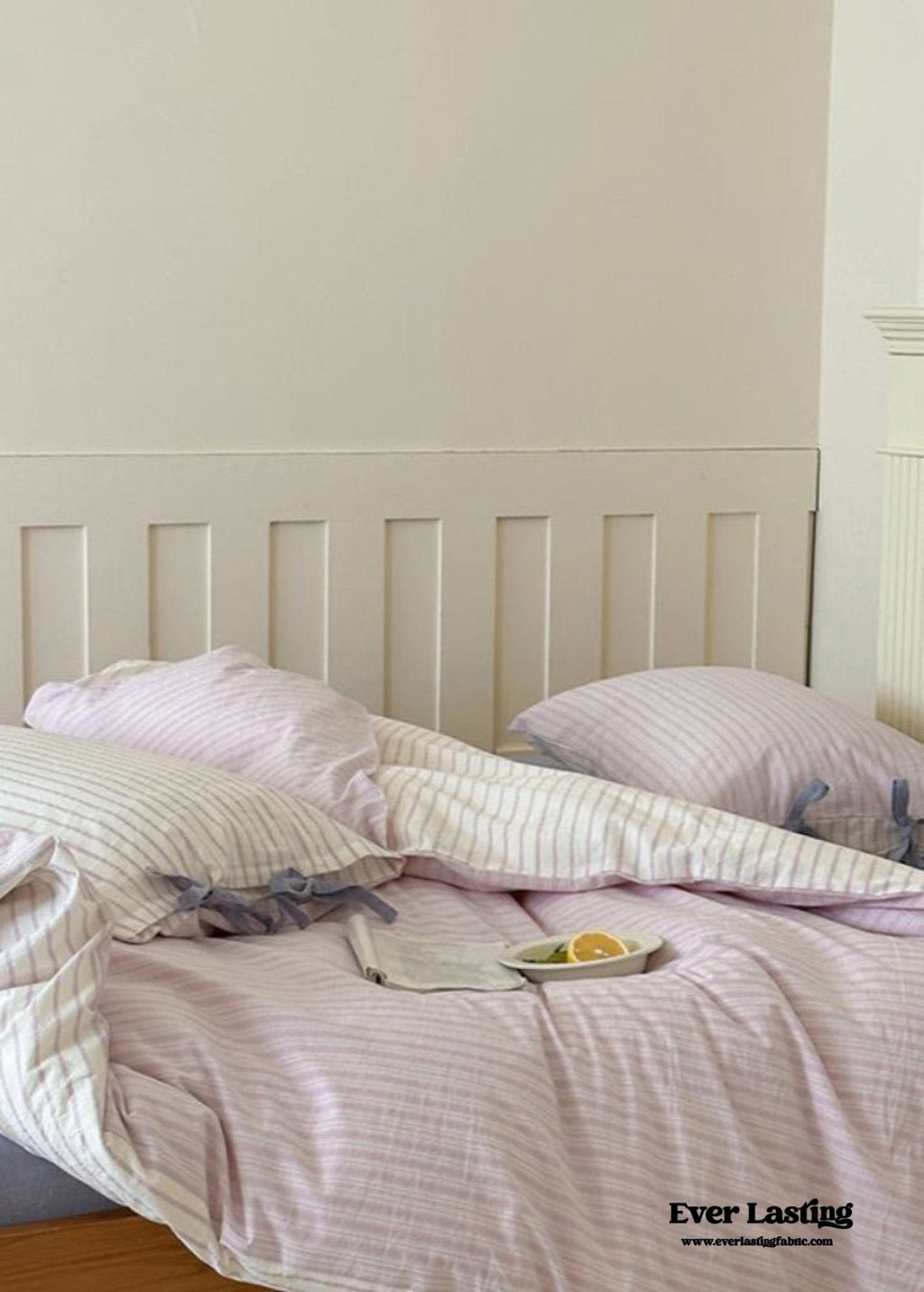 Josie Bow Tied Striped Bedding Set