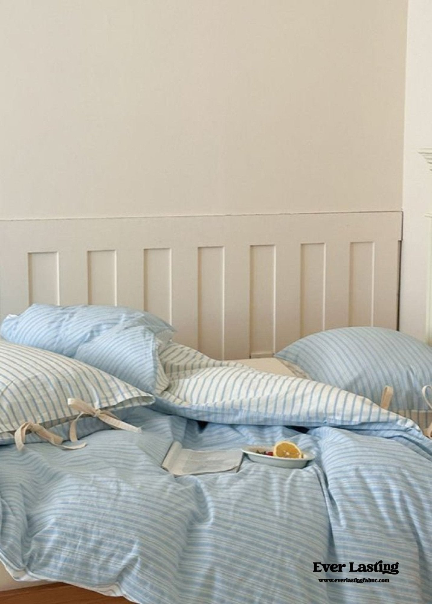 Josie Bow Tied Striped Bedding Set