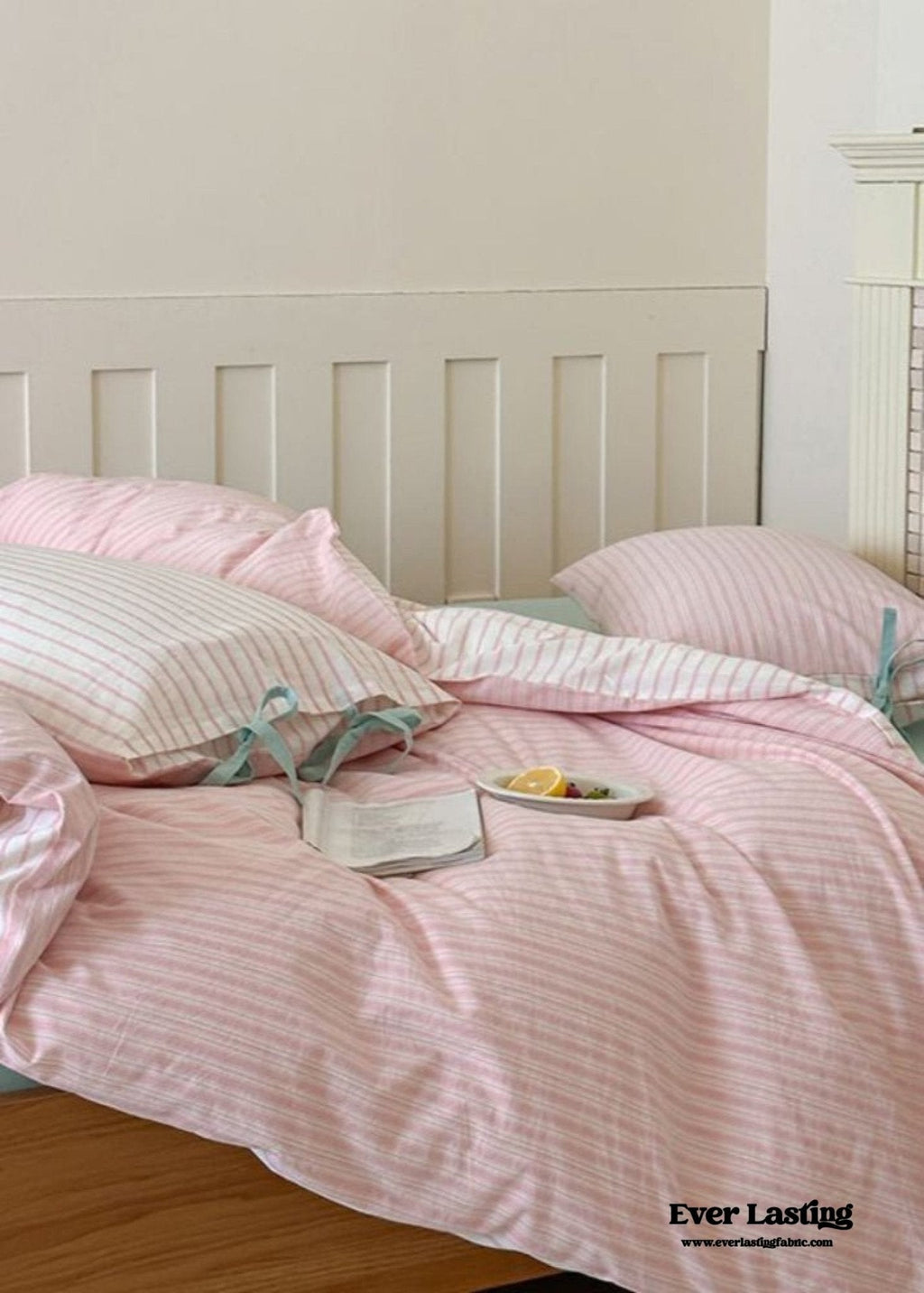 Josie Bow Tied Striped Bedding Set