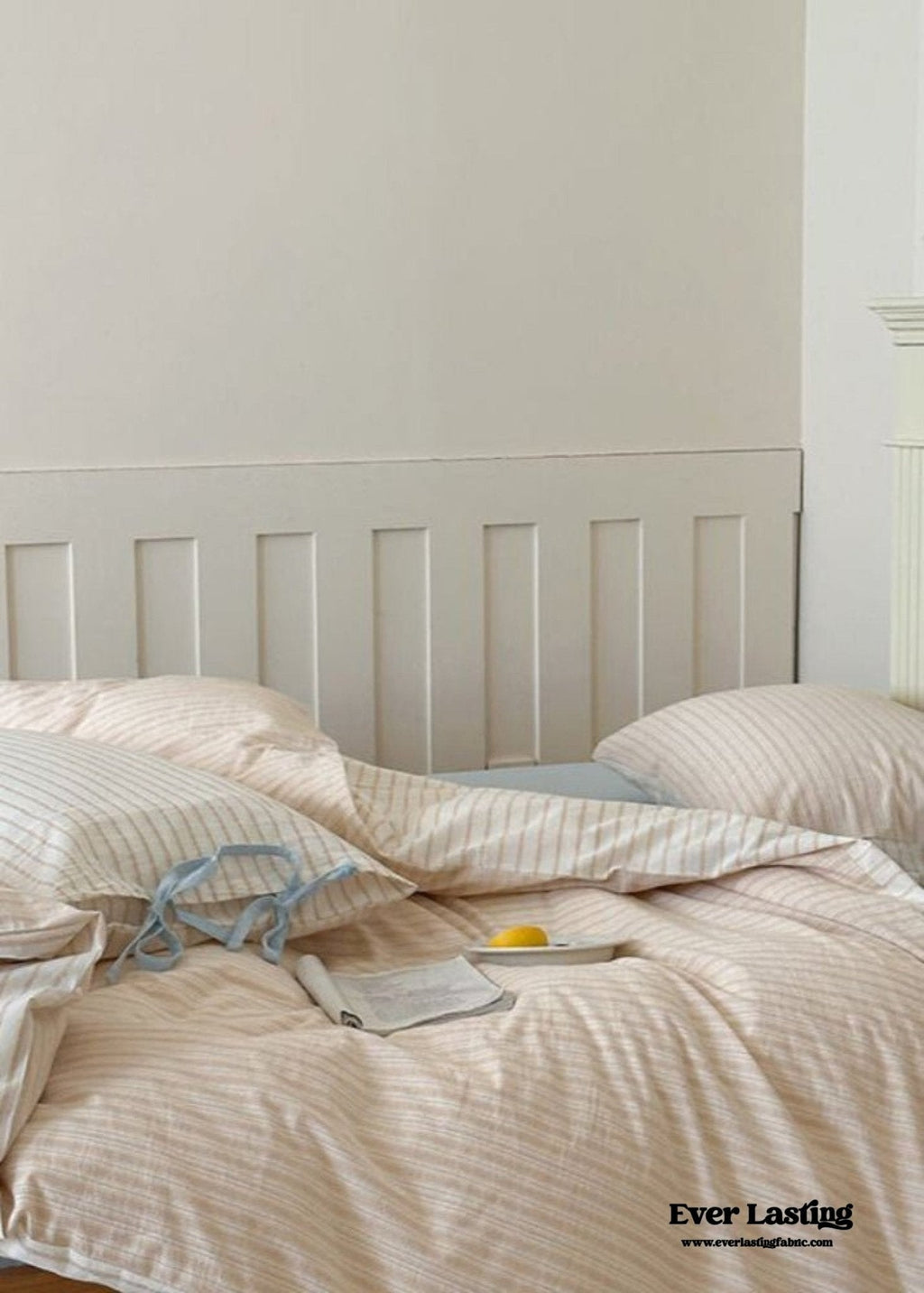 Josie Bow Tied Striped Bedding Set