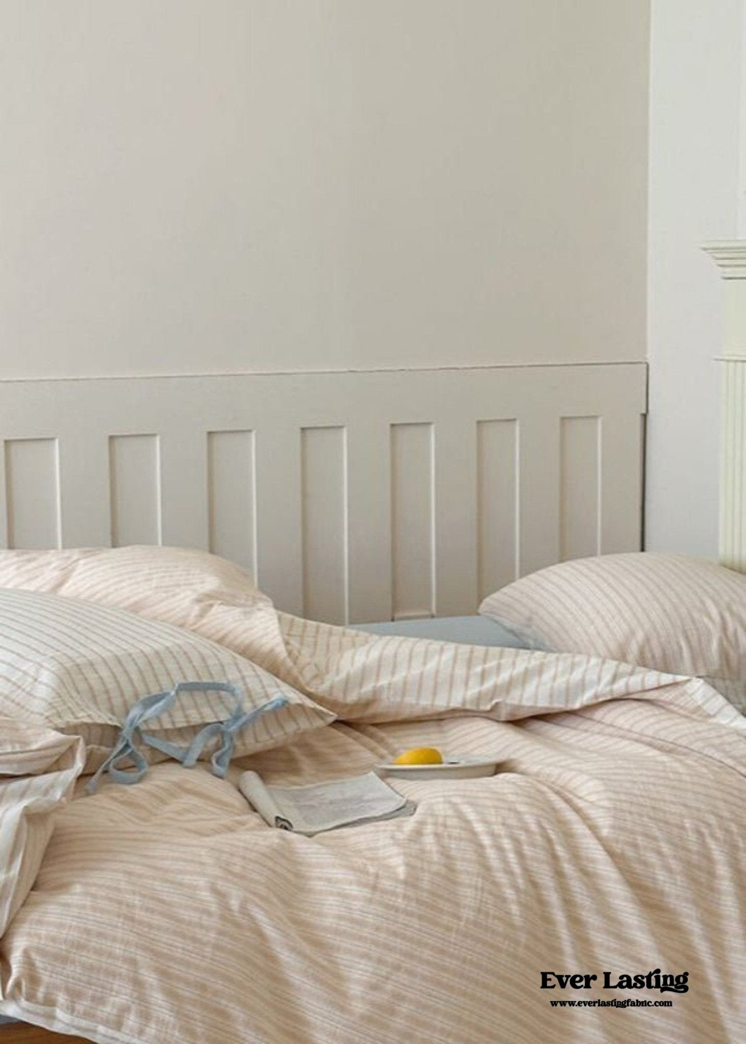 Josie Bow Tied Striped Bedding Set