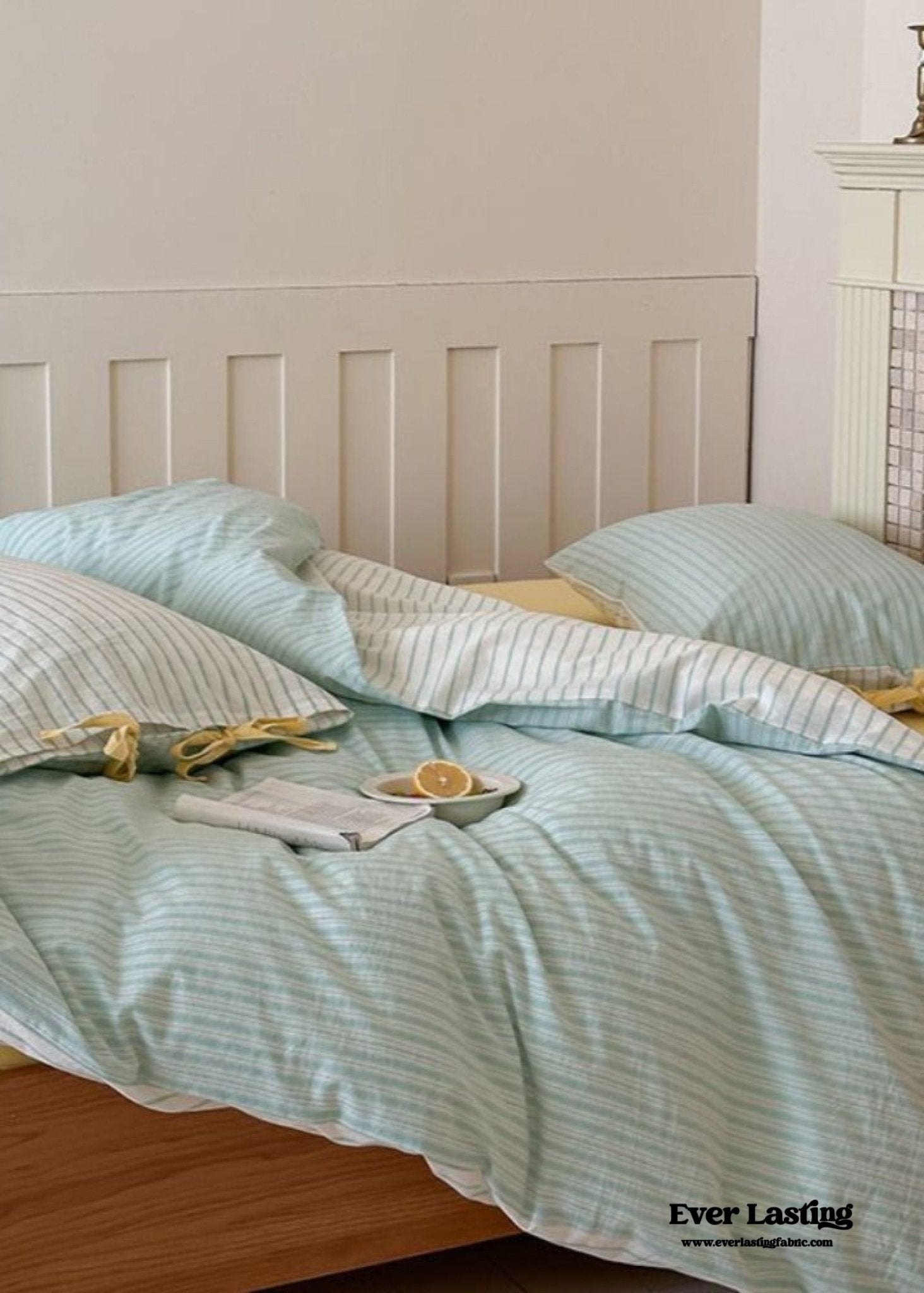 Josie Bow Tied Striped Bedding Set