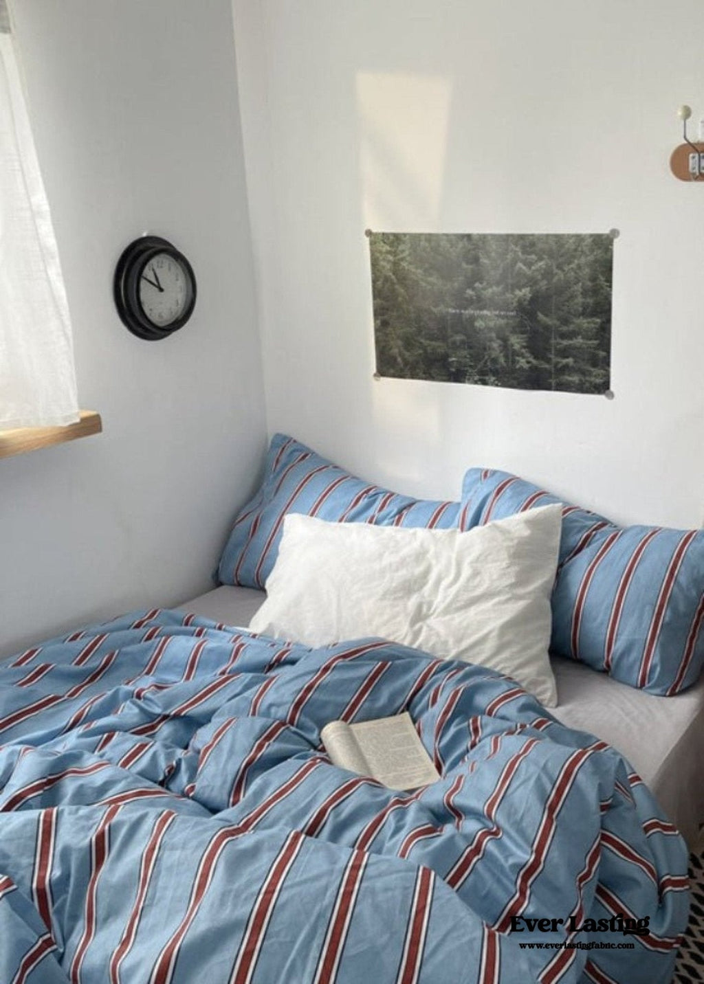 Liam Striped Bedding Set / Blue
