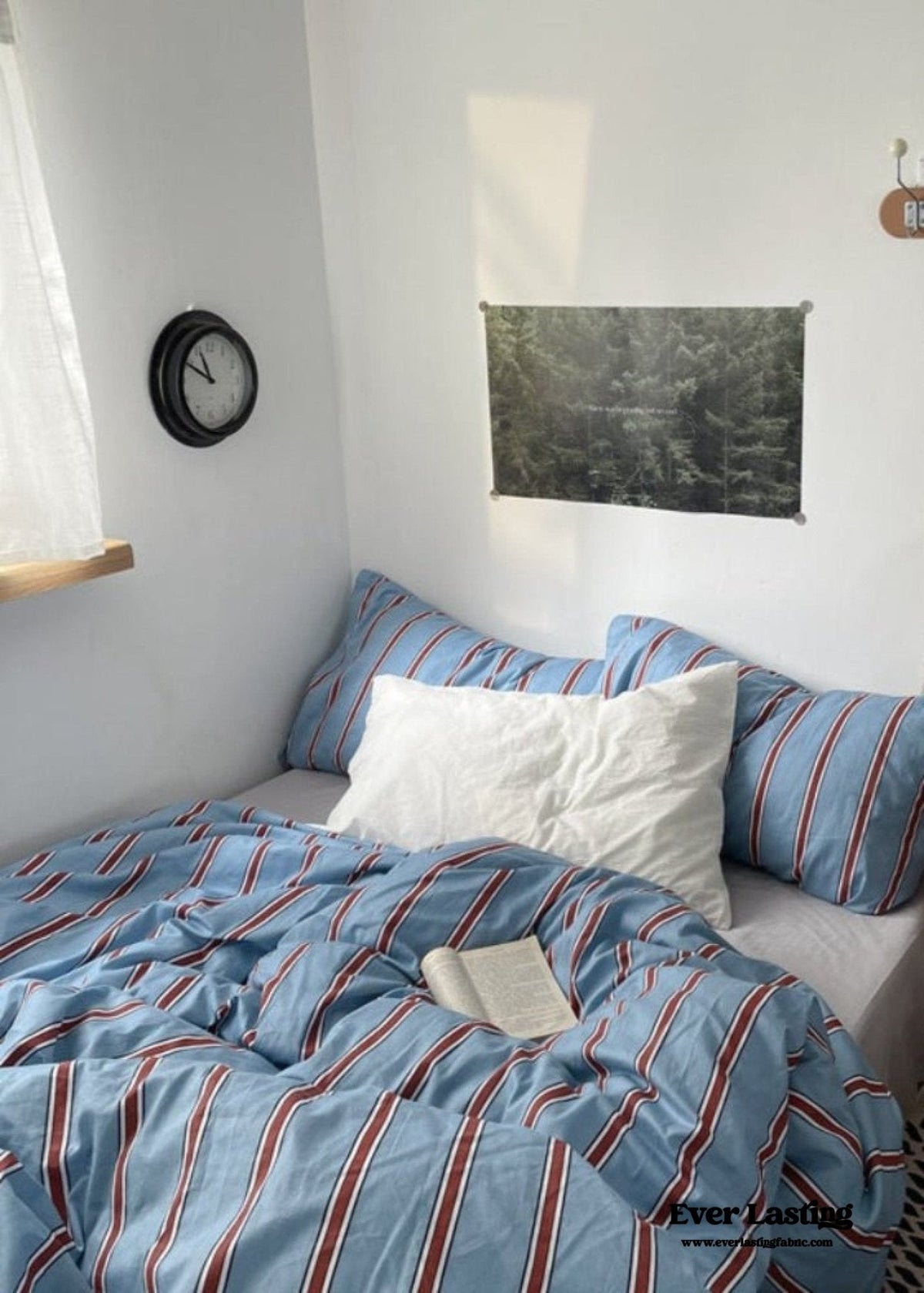 Liam Striped Bedding Set / Blue