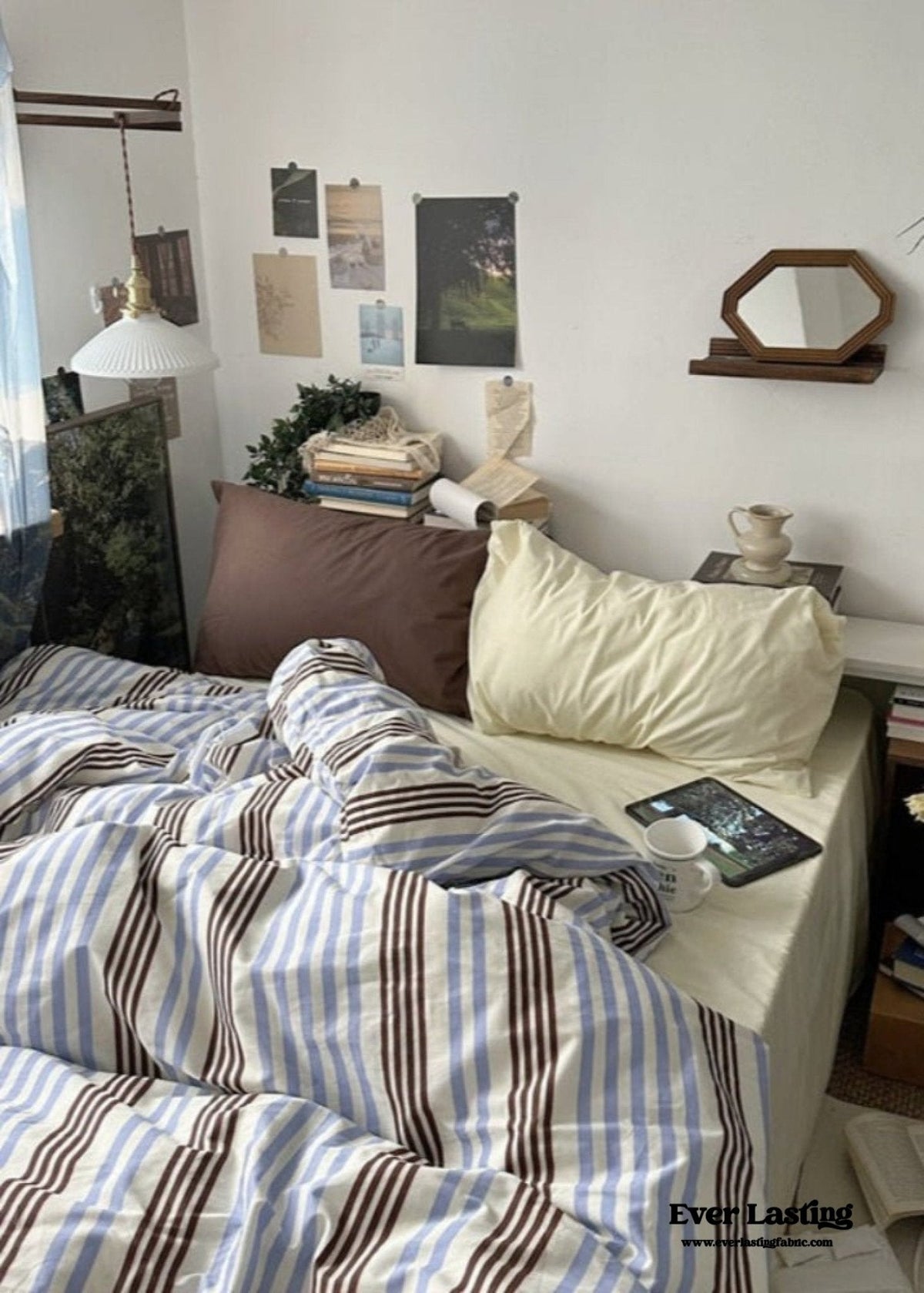Liam Striped Bedding Set / Blue